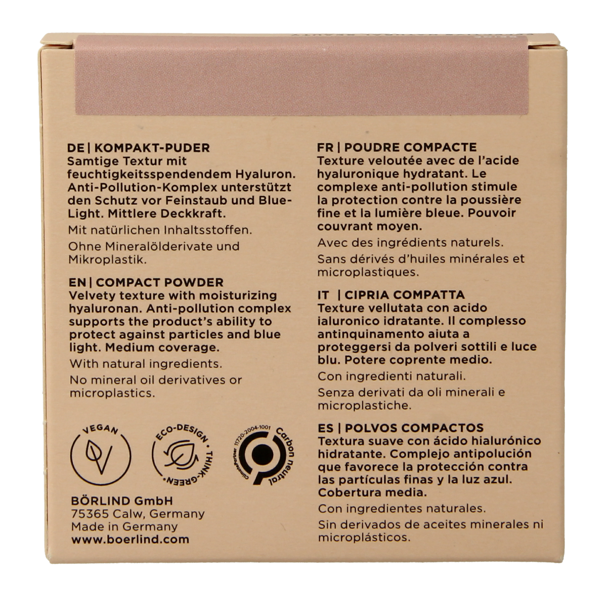 Borlind Powder compact beige 9.00 Gram