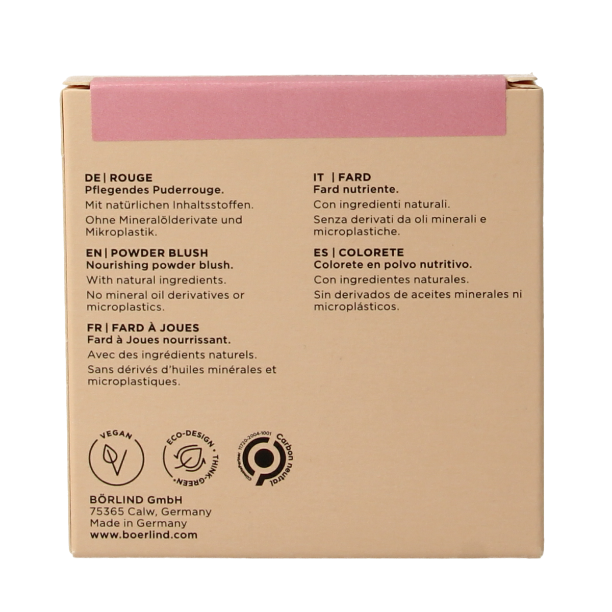 Borlind Blush powder rose flush 5.00 Gram