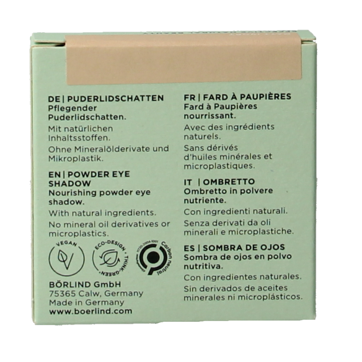 Borlind Eyeshadow powder matt ivory 1.00 Stuks