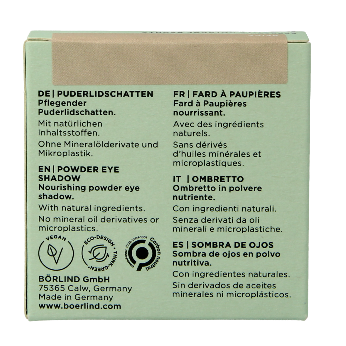 Borlind Eyeshadow powder beige 1.00 Stuks