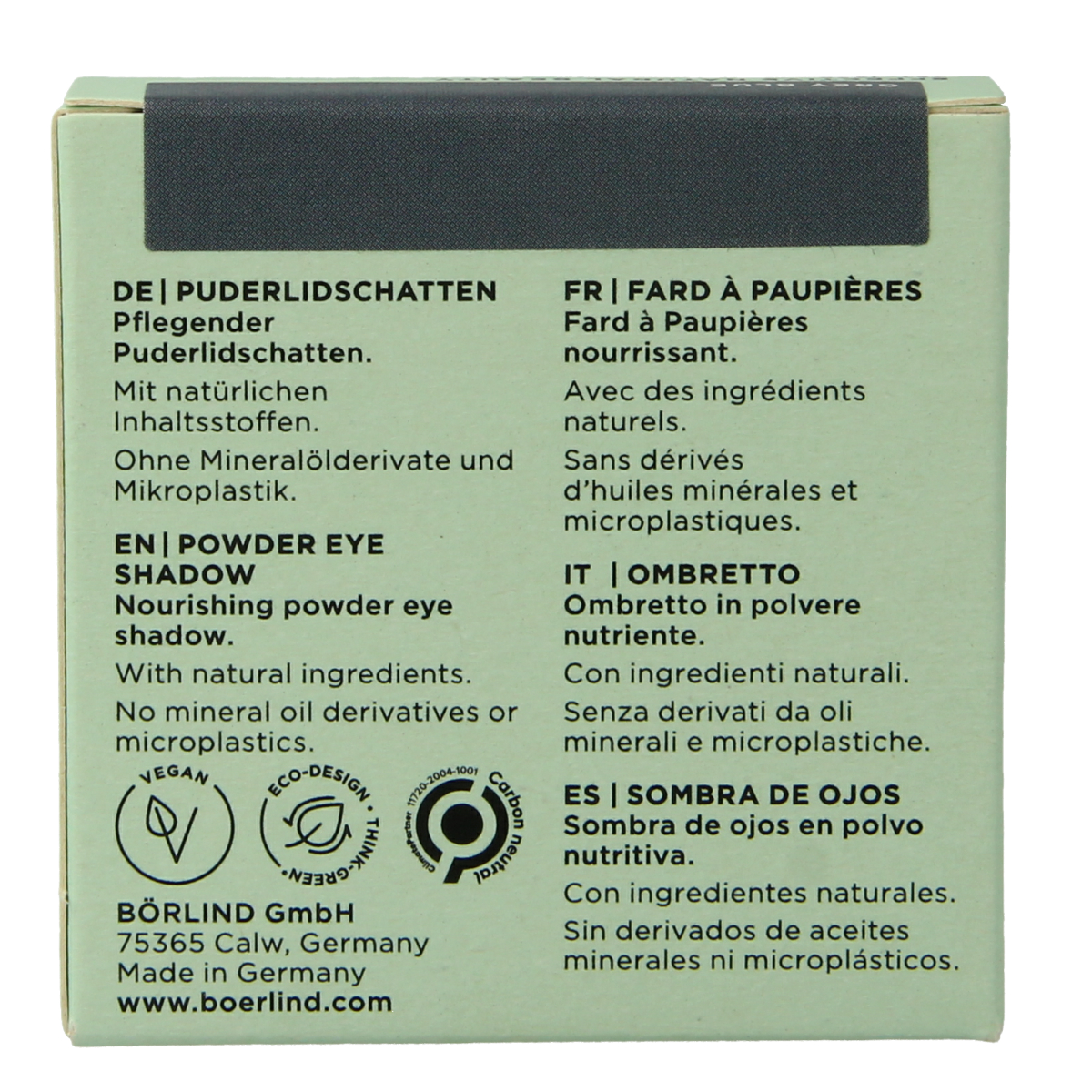 Borlind Eyeshadow powder grey blue 1.00 Stuks