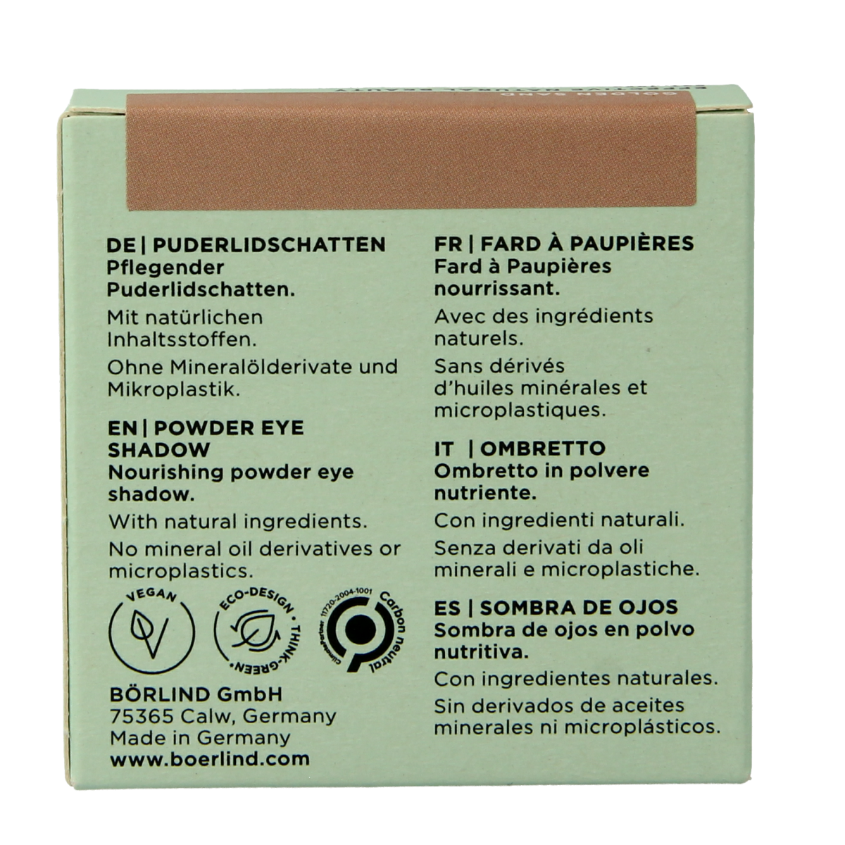 Borlind Eyeshadow powder golden sand 1.00 Stuks