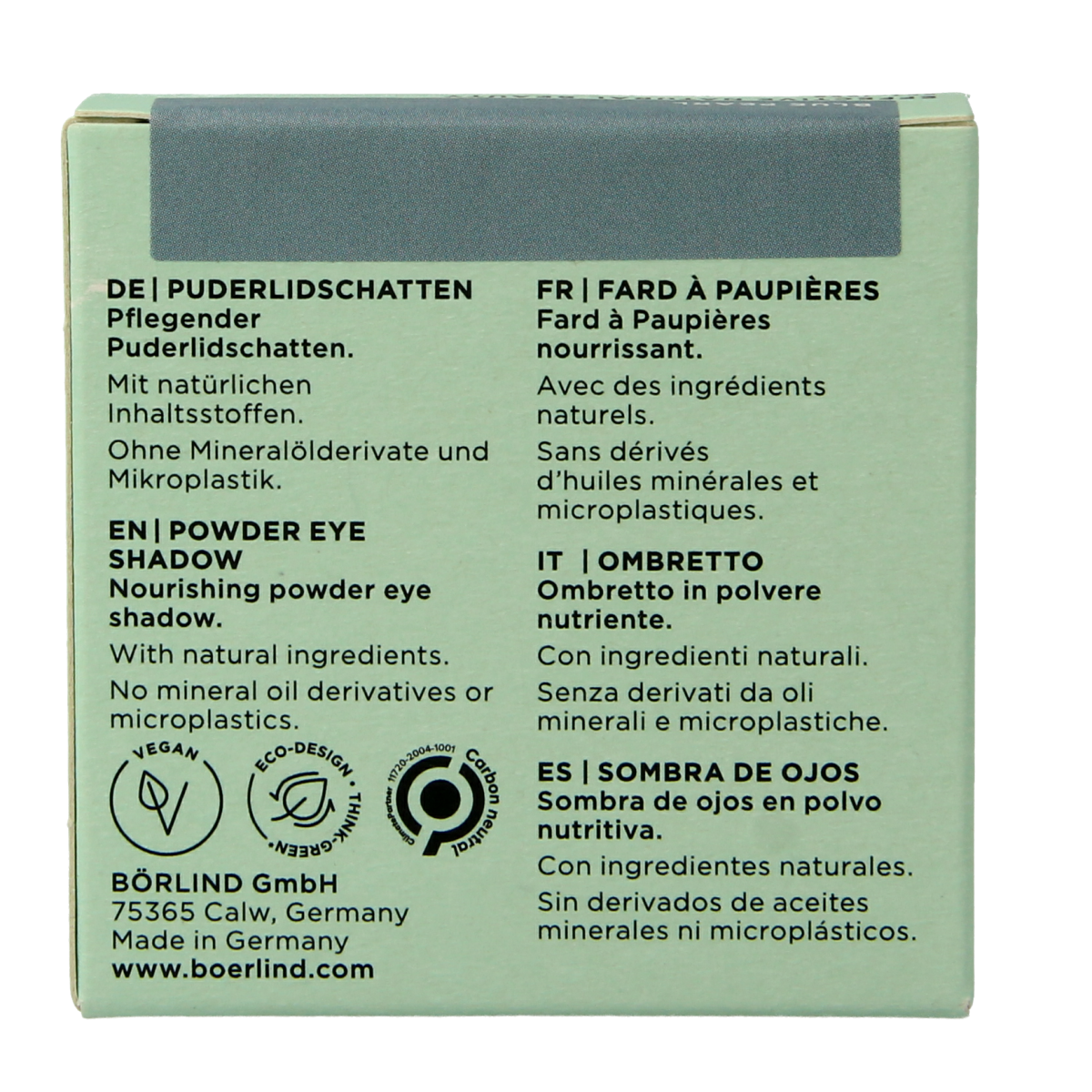 Borlind Eyeshadow powder blue pearl 1.00 Stuks