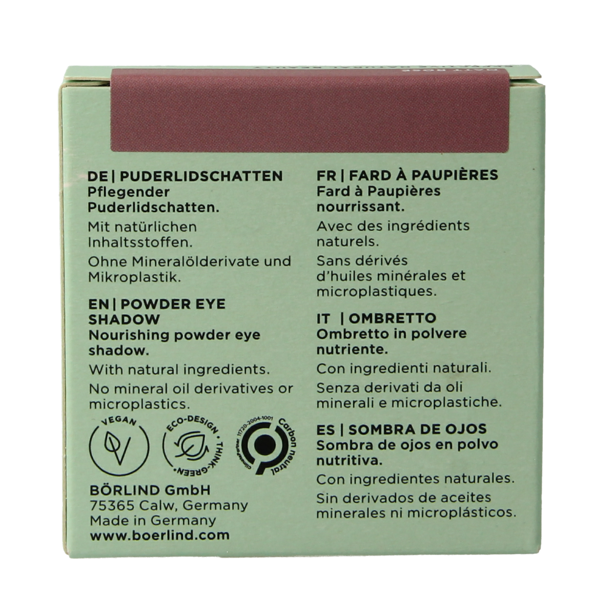 Borlind Eyeshadow powder matt rose 1.00 Stuks