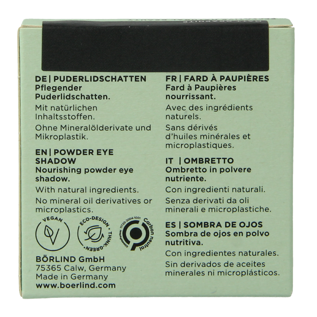 Borlind Eyeshadow powder matt graphite 1.00 Stuks