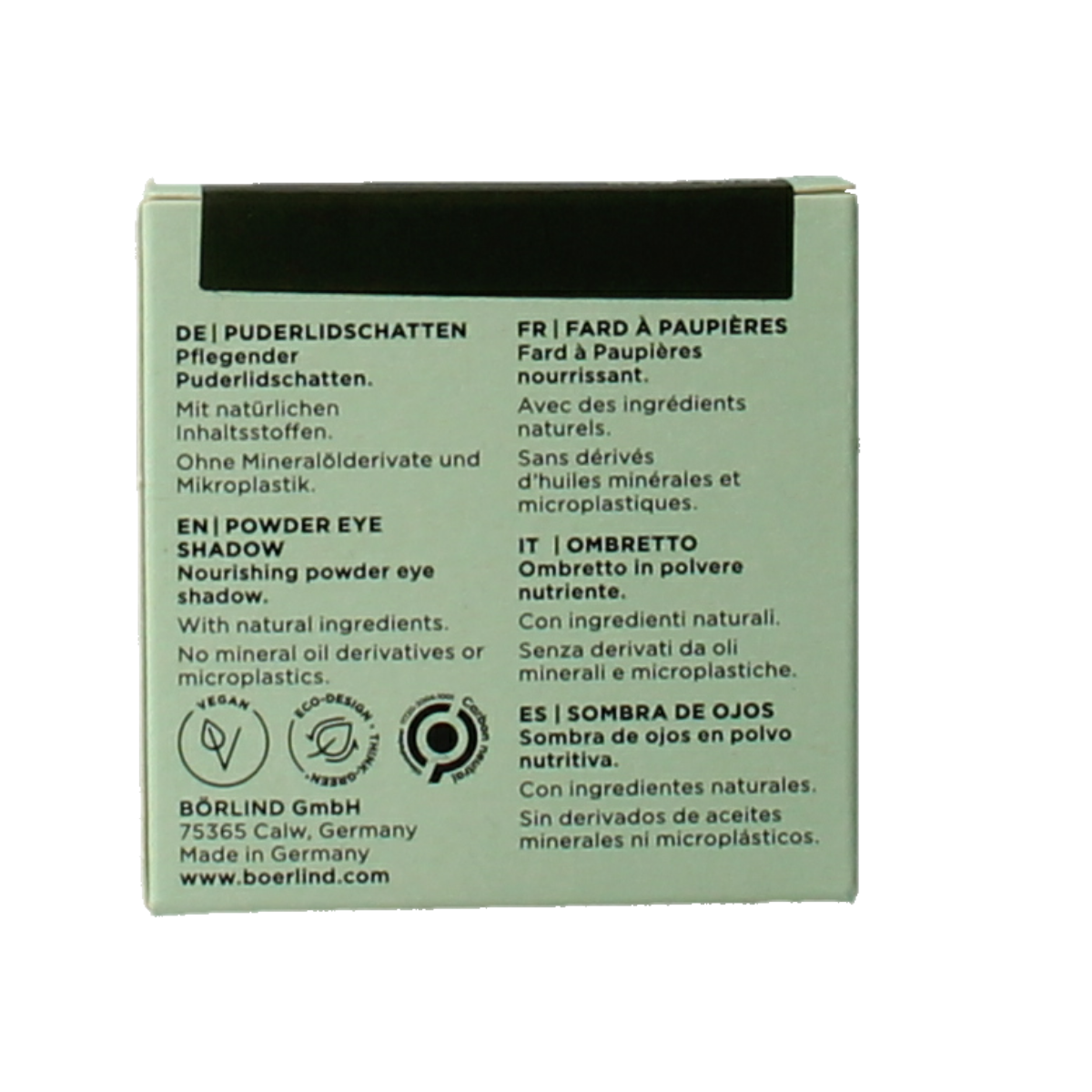 Borlind Eyeshadow powder dark green 1.00 Stuks