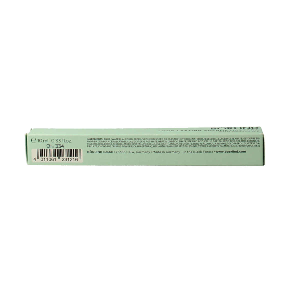 Borlind Mascara long lasting volume black 10.00 Milliliter