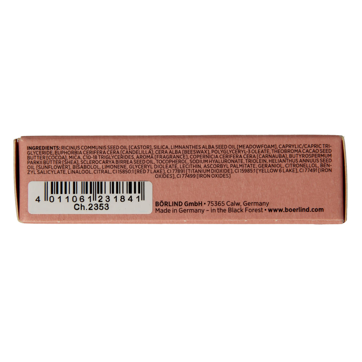 Borlind Lipstick matt red 4.20 Gram