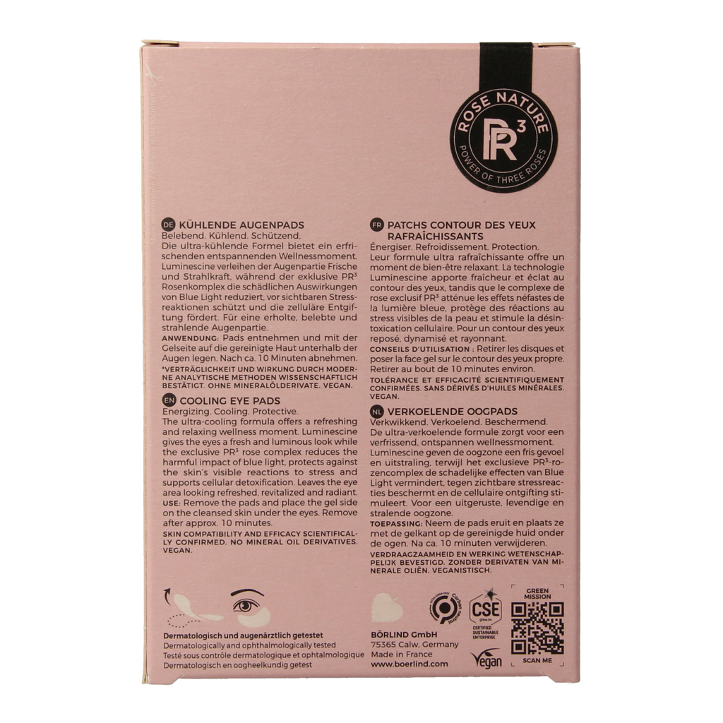 Borlind Rose nature eye pads 6 x 2 stuks 12.00 Stuks