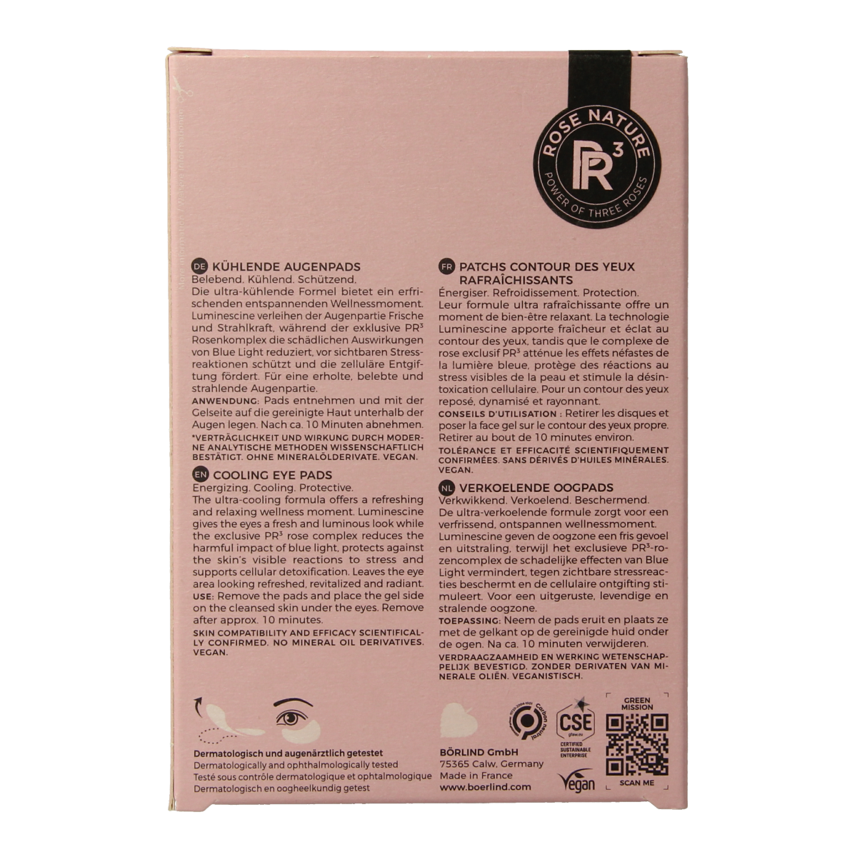 Borlind Rose nature eye pads 6 x 2 stuks 12.00 Stuks