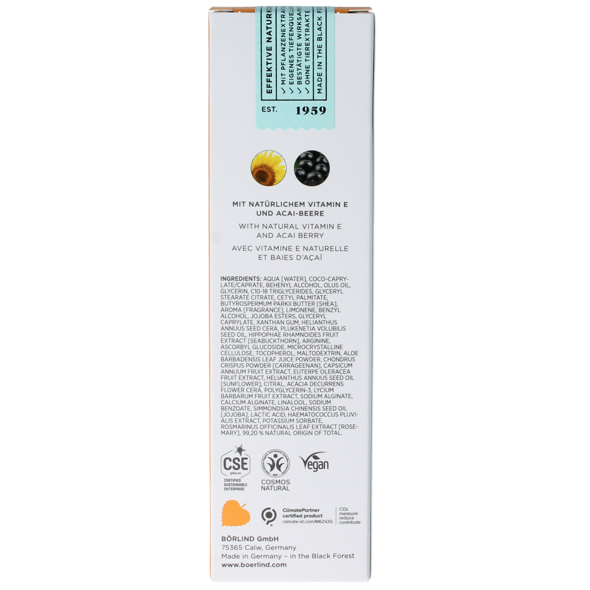 Borlind Vitamin mask bio 75.00 Milliliter