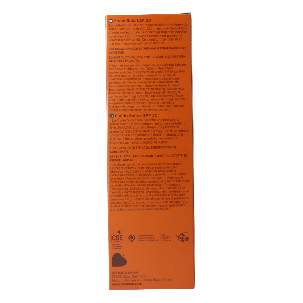 Borlind Body suncare fluid SPF30 200.00 Milliliter