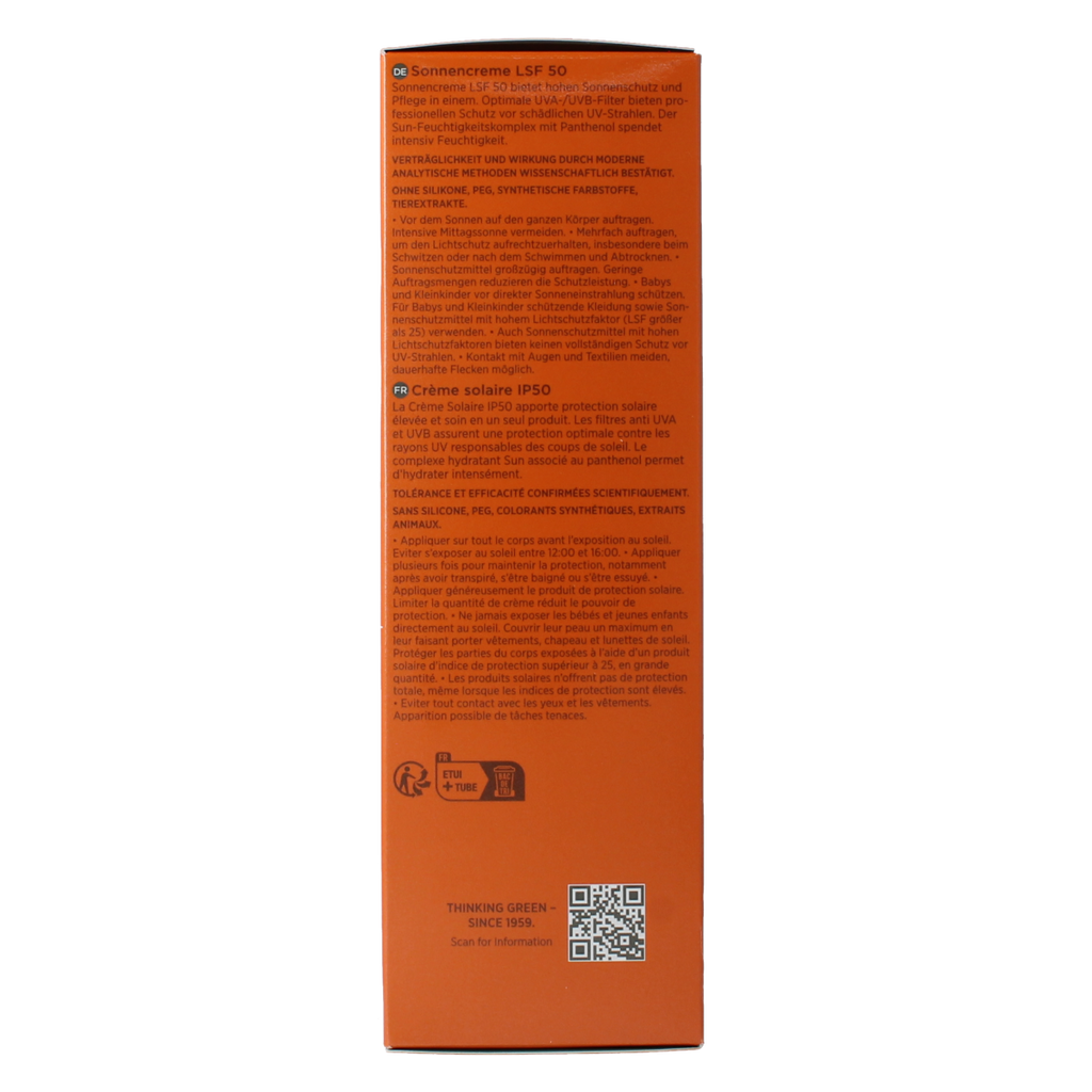 Borlind Body suncare creme SPF50 200.00 Milliliter