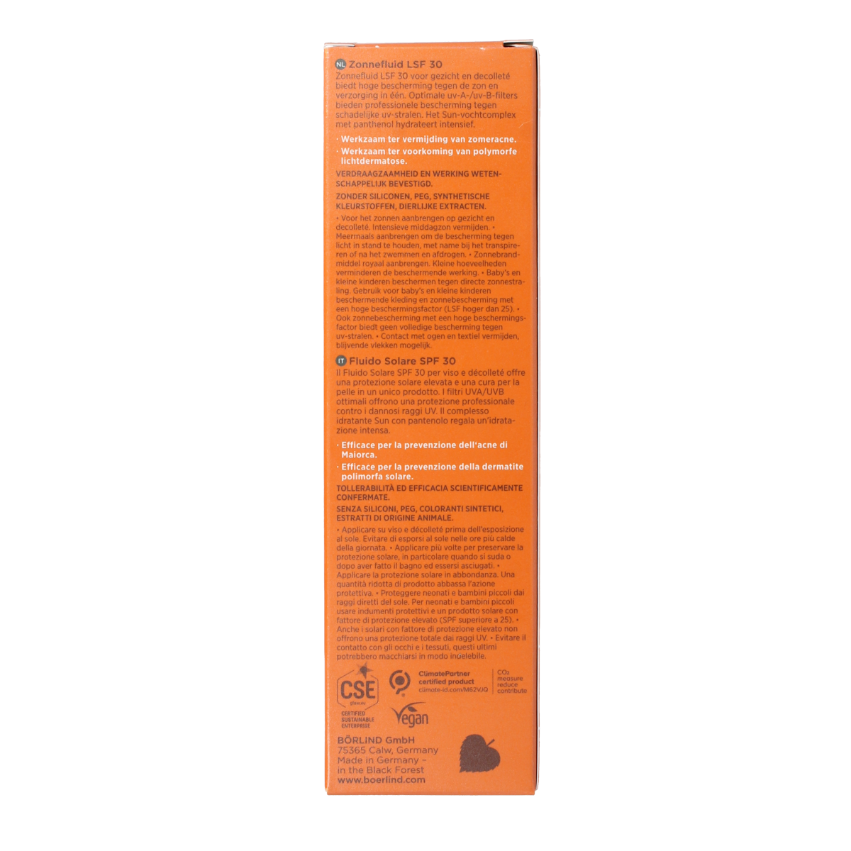Borlind Face sun fluid SPF30 bio 75.00 Milliliter