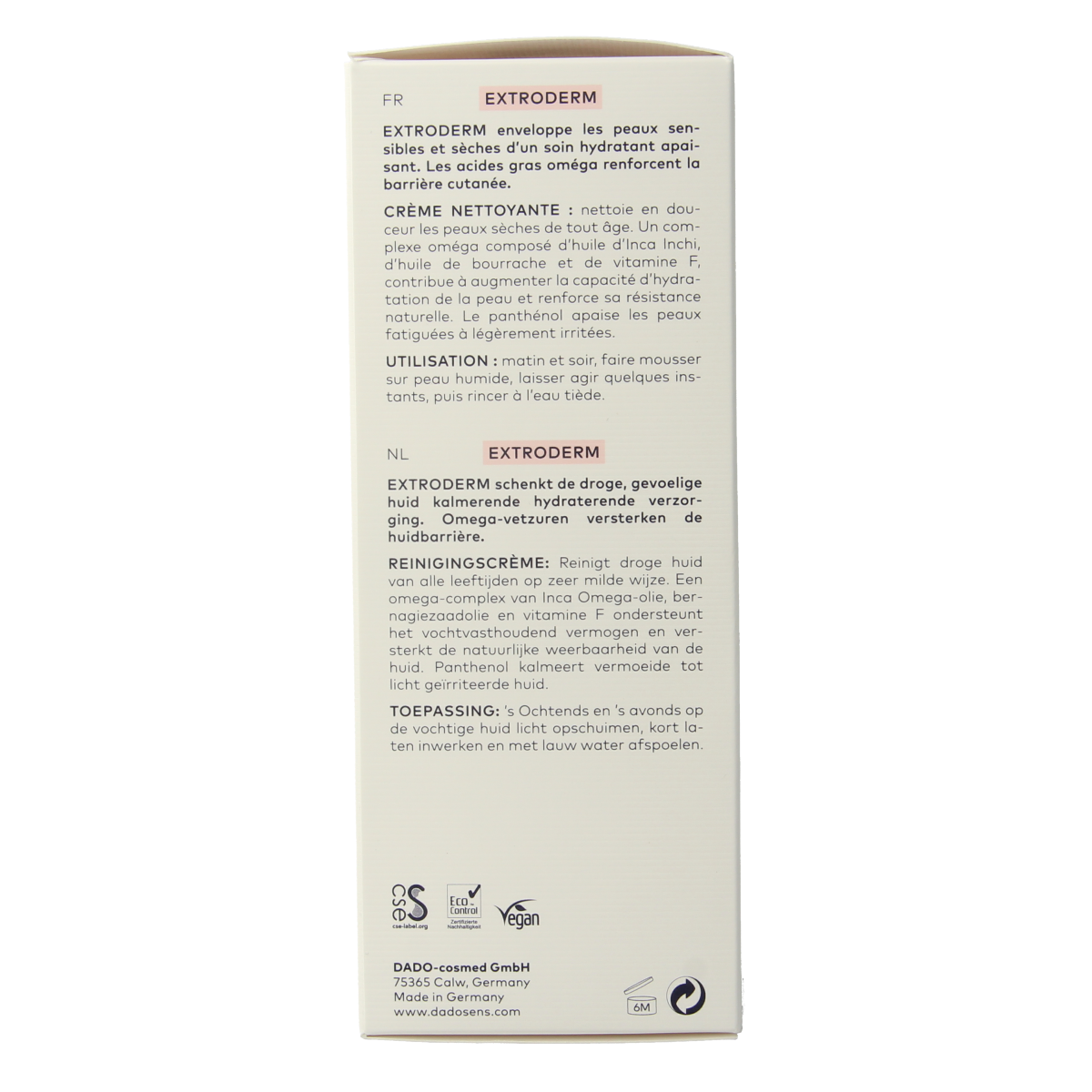 Dado Sens Extroderm cleansing cream 150.00 Milliliter