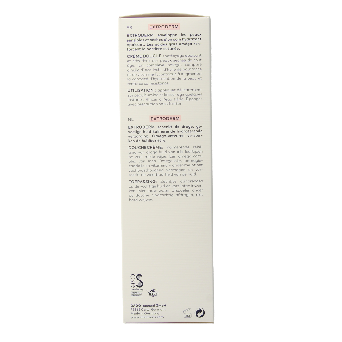 Dado Sens Extroderm shower cream bio 200.00 Milliliter