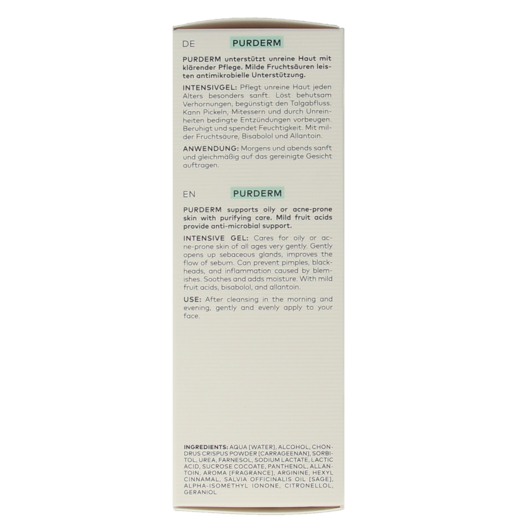 Dado Sens Purderm intensive gel bio 50.00 Milliliter