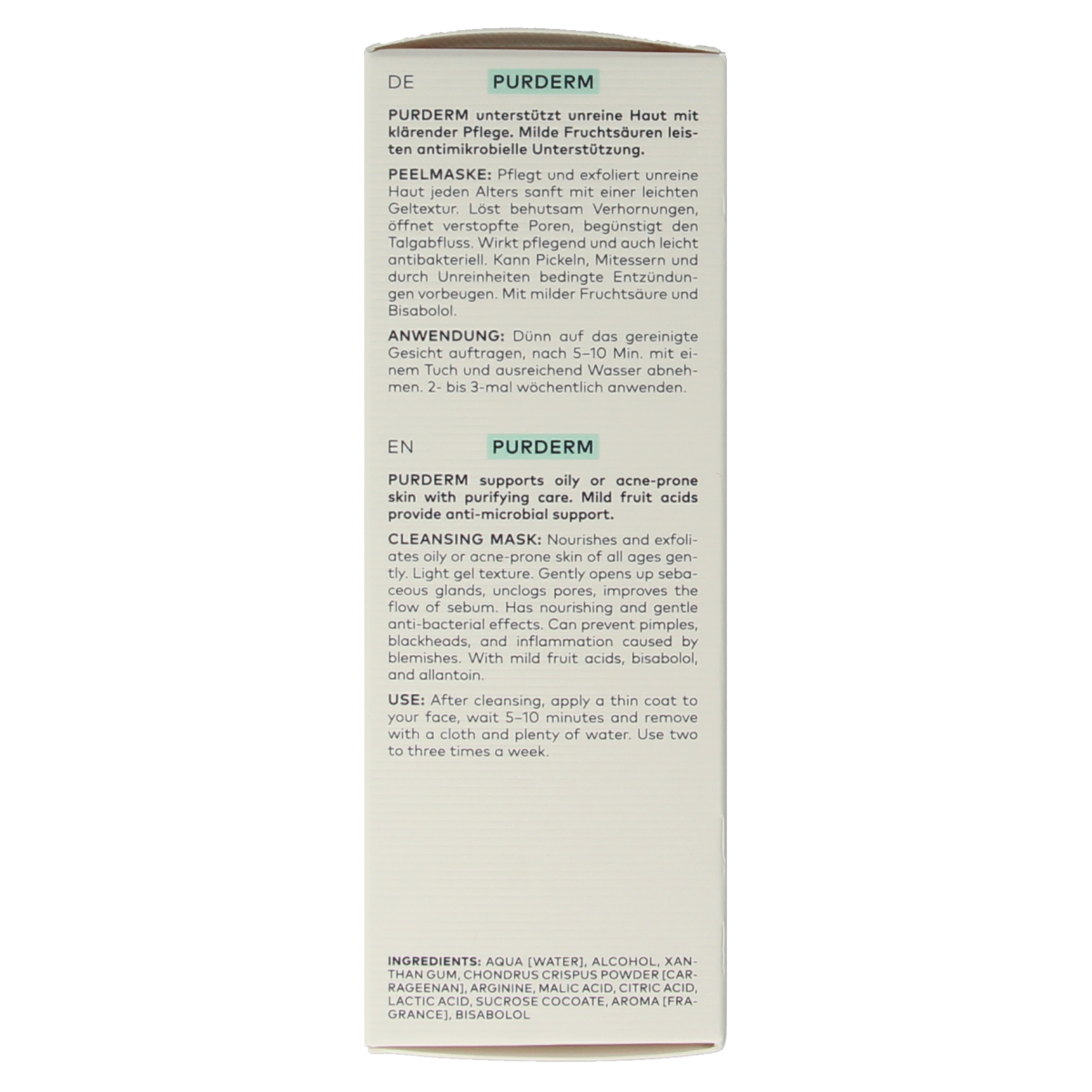 Dado Sens Purderm cleansing mask bio 50.00 Milliliter