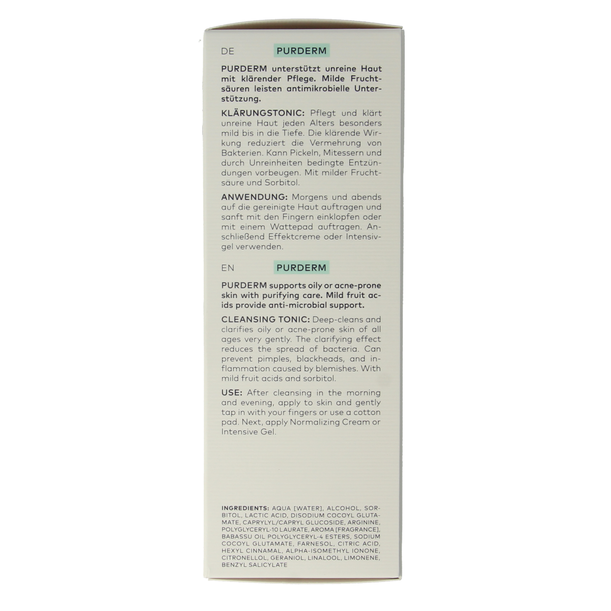 Dado Sens Purderm cleansing tonic bio 150.00 Milliliter