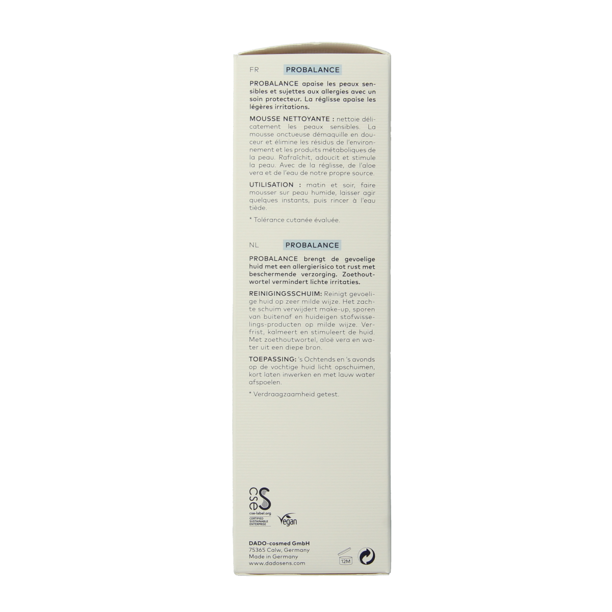 Dado Sens Probalance cleansing foam bio 150.00 Milliliter