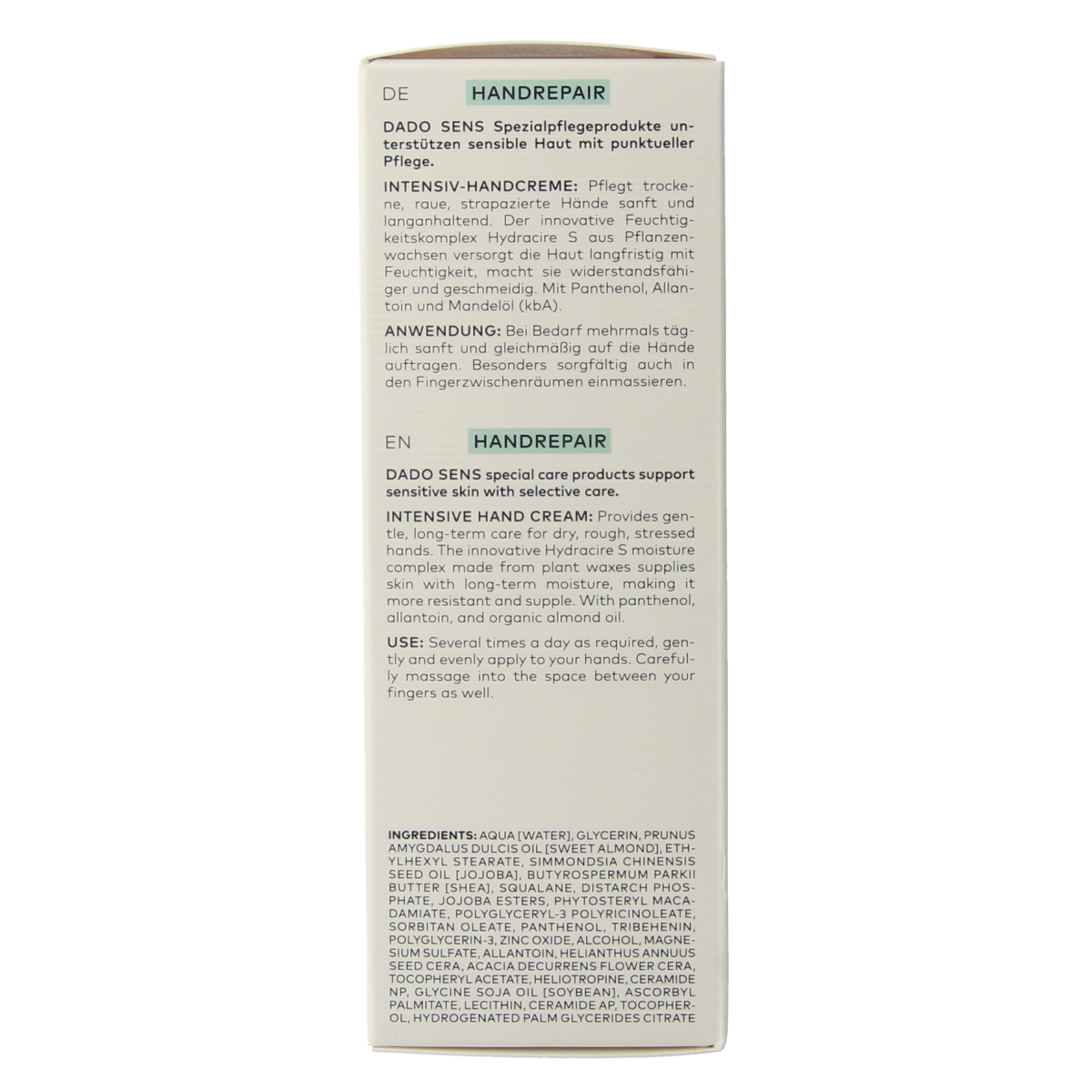 Dado Sens Handrepair intensive cream bio 50.00 Milliliter