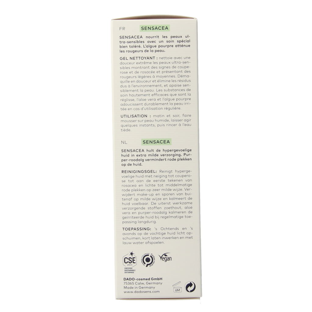 Dado Sens Sensacea cleansing gel bio 100.00 Milliliter