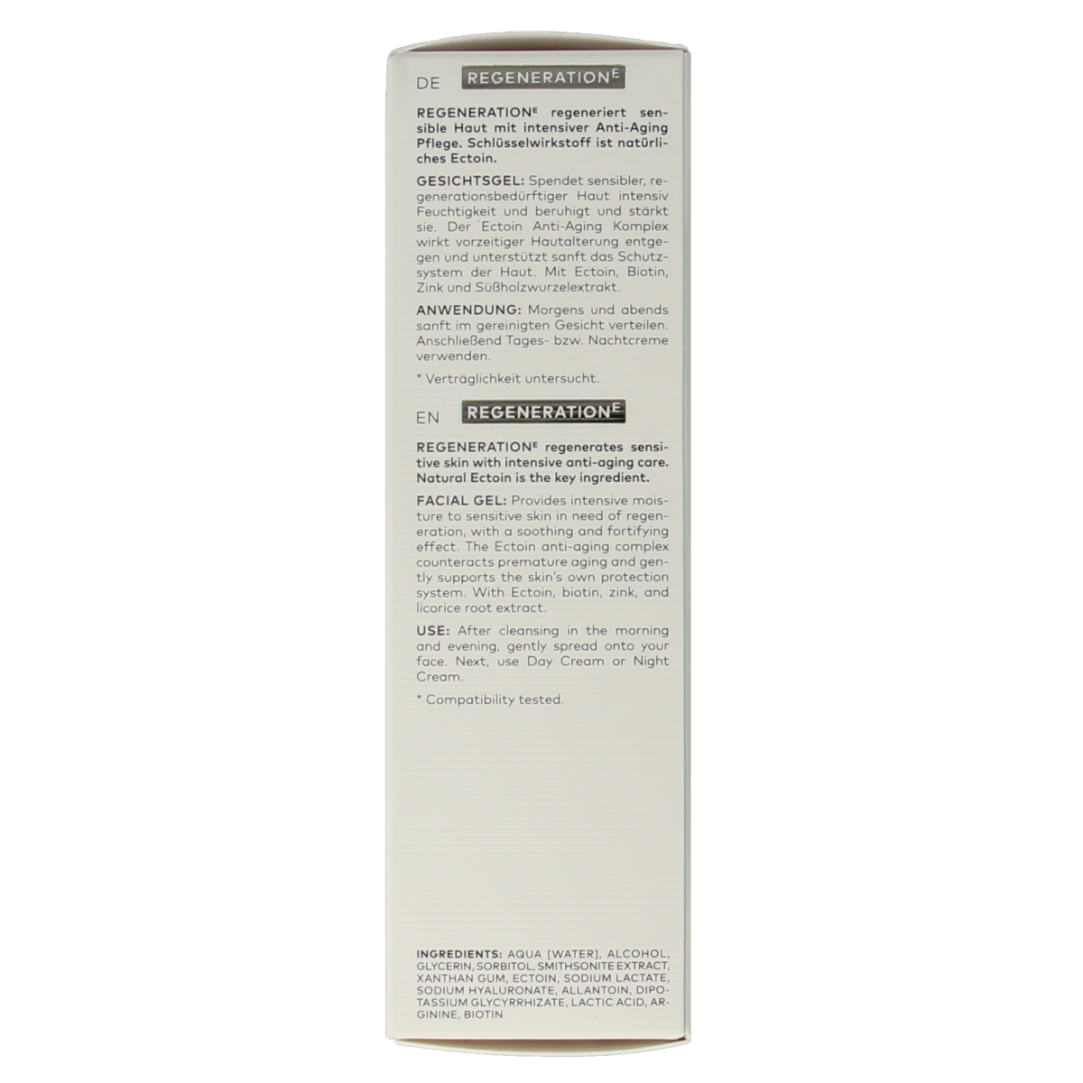Dado Sens Regeneration E facial gel bio 15.00 Milliliter