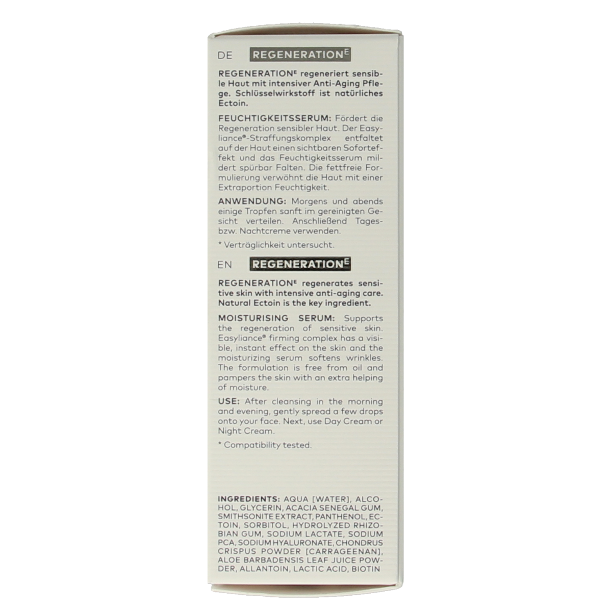 Dado Sens Regeneration E moisturising serum bio 20.00 Milliliter