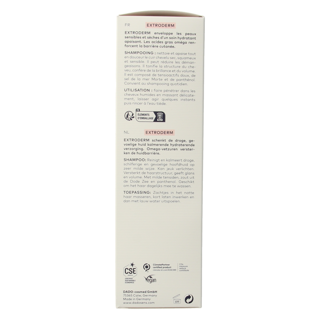 Dado Sens Extroderm shampoo bio 200.00 Milliliter