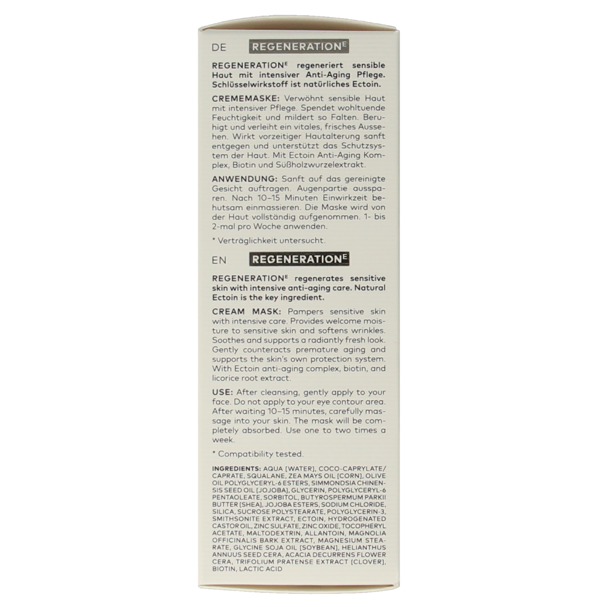 Dado Sens Regeneration E cream mask bio 50.00 Milliliter