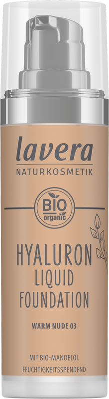 Lavera Hyaluron liquid foundation warm nude 03 bio 30 Milliliter