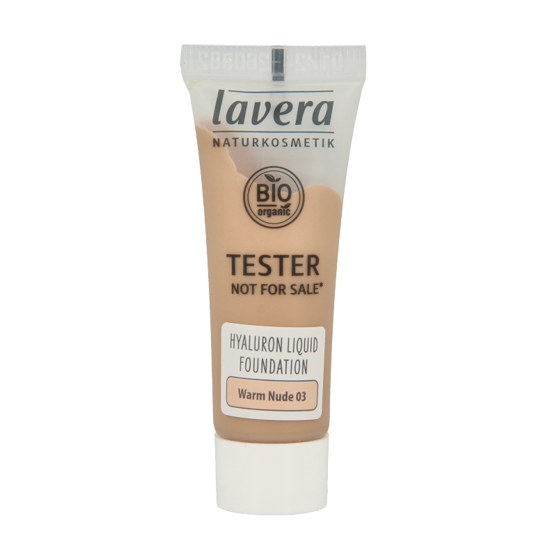 Lavera Hyaluron liquid foundation warm nude 03 tester 1 Tester