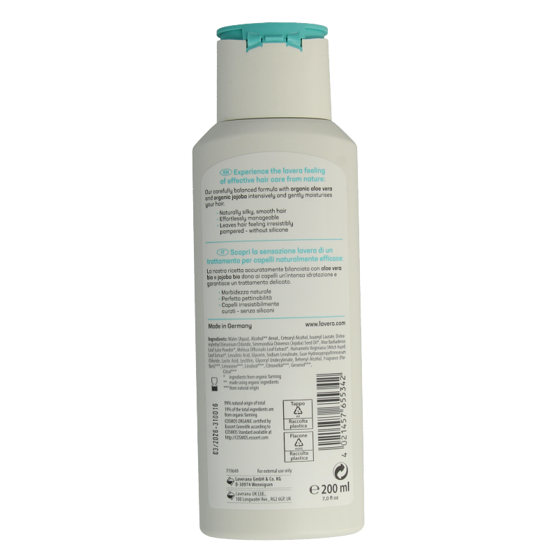 Lavera Conditioner basis sensitiv moisture & care 200 Milliliter