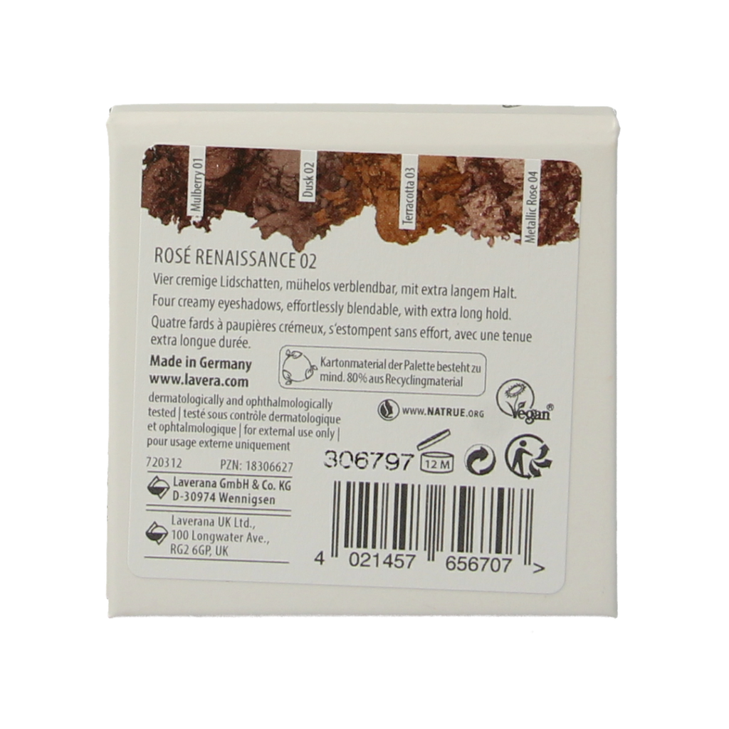 Lavera Signature colour eyeshadow rose renaissance 02 bio 1.00 Stuks