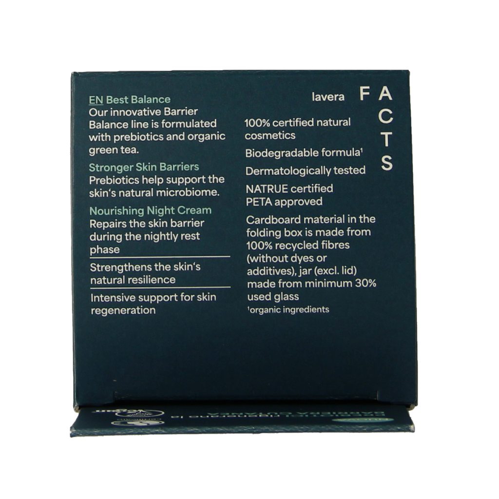 Lavera Barrier balance nightcream bio 50.00 Milliliter