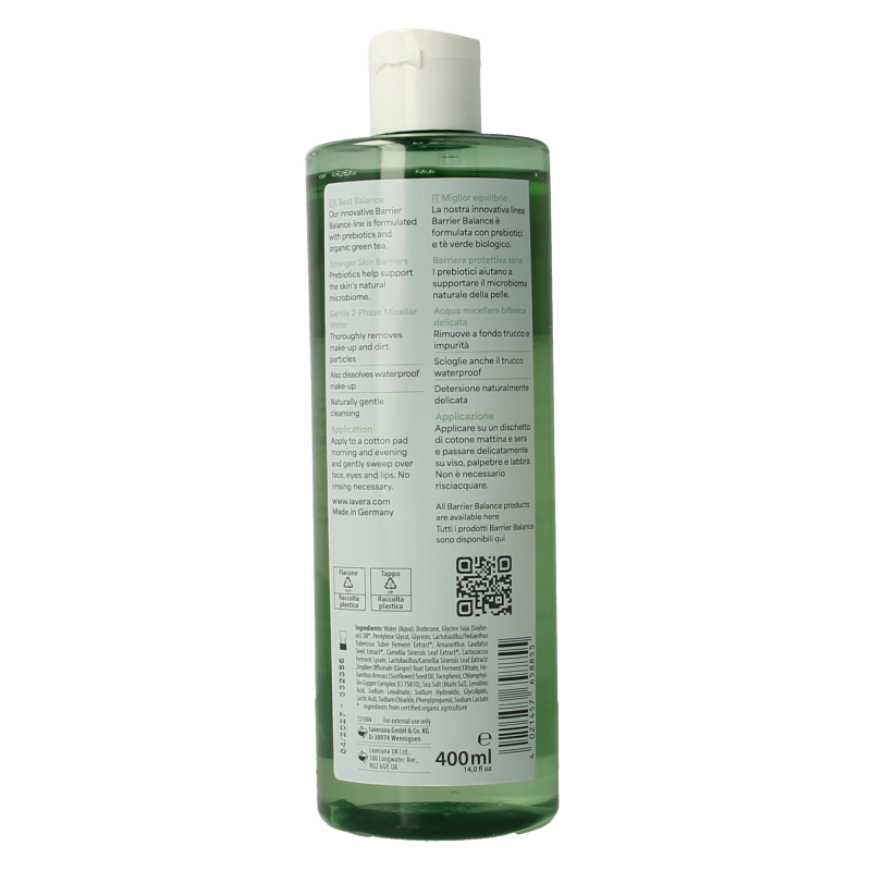 Lavera Barrier balance micellair water bio 400 Milliliter