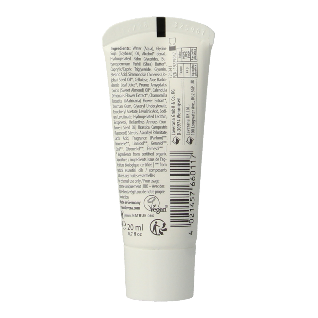 Lavera Basis sensitiv handcreme mini bio 20.00 Milliliter