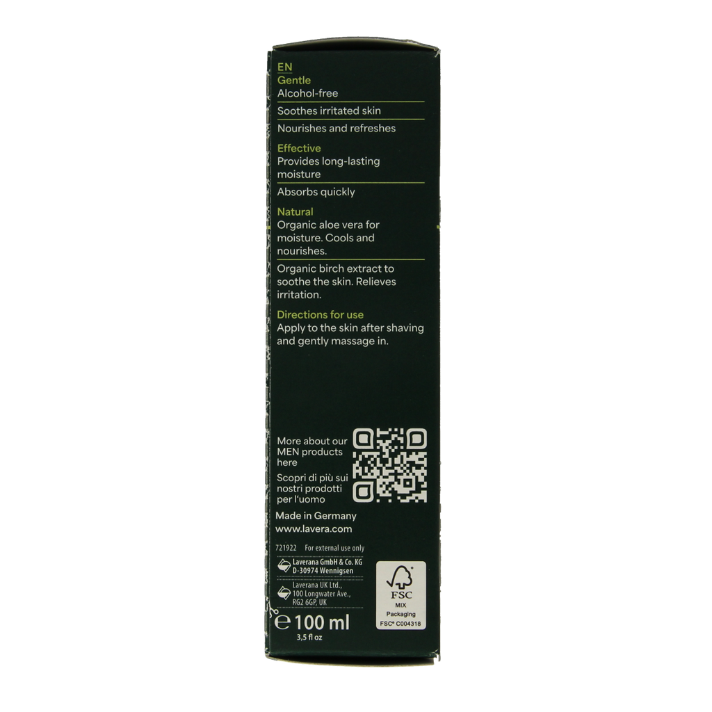 Lavera Men sensitiv aftershave balm bio 100.00 Milliliter