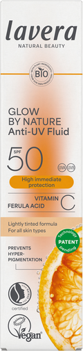 Lavera Glow by nature anti-UV fluid SPF50 40.00 Milliliter