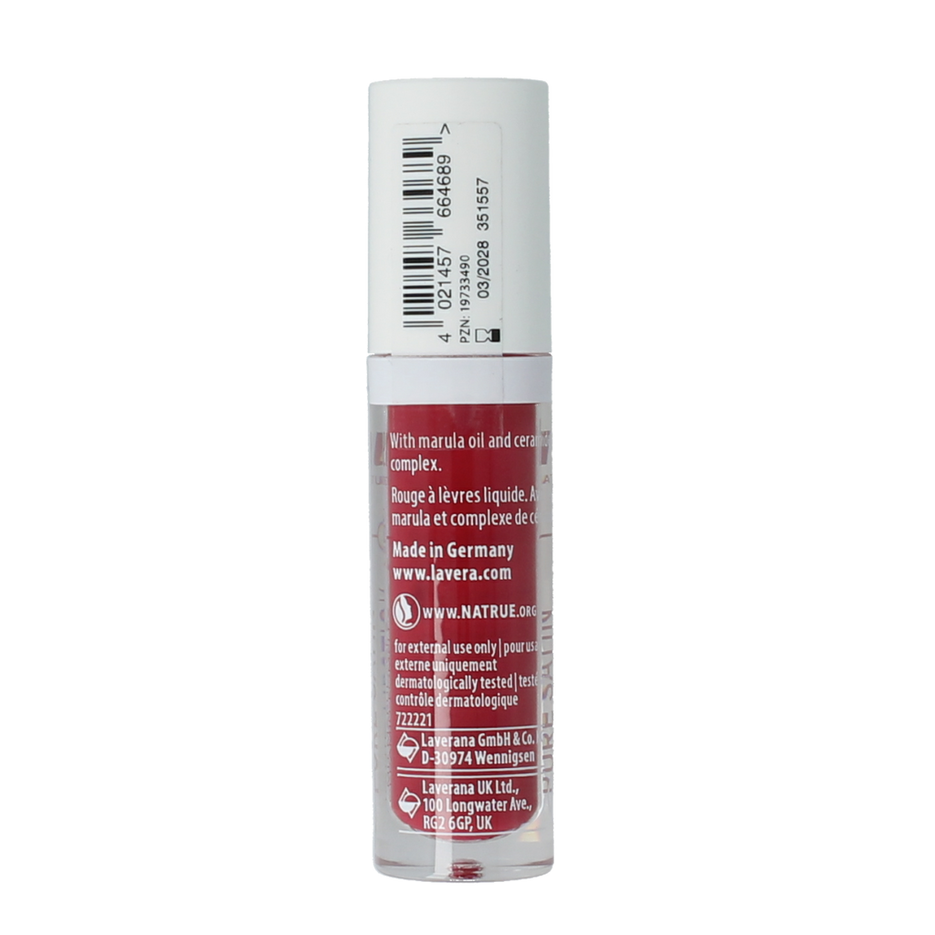Lavera Lipstick liquid poppy red 01 bio 1.00 Stuks