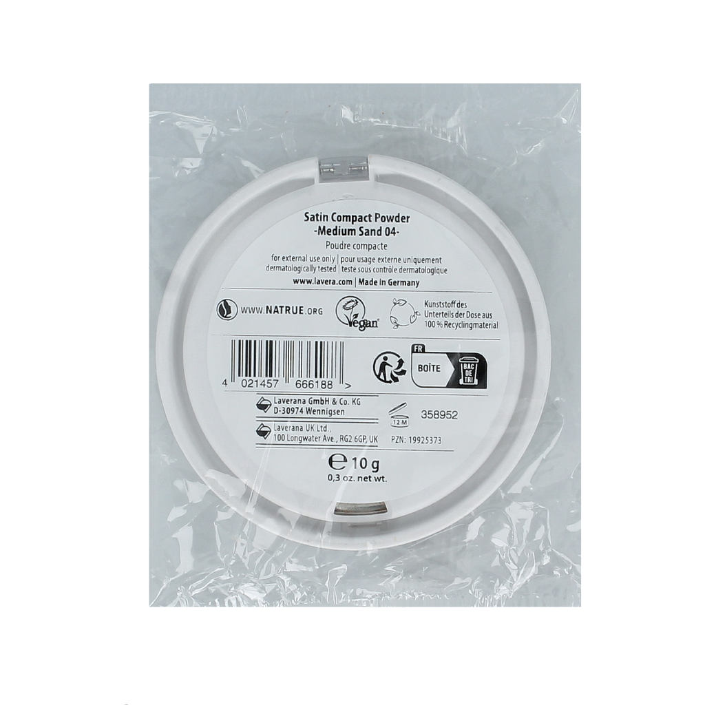 Lavera Satin compact powder medium sand 04 10.00 Gram