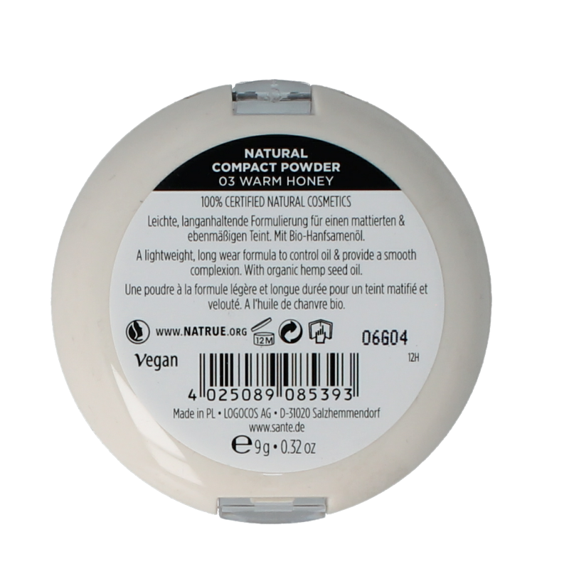 Sante Compact powder 03 warm honey 9 Gram