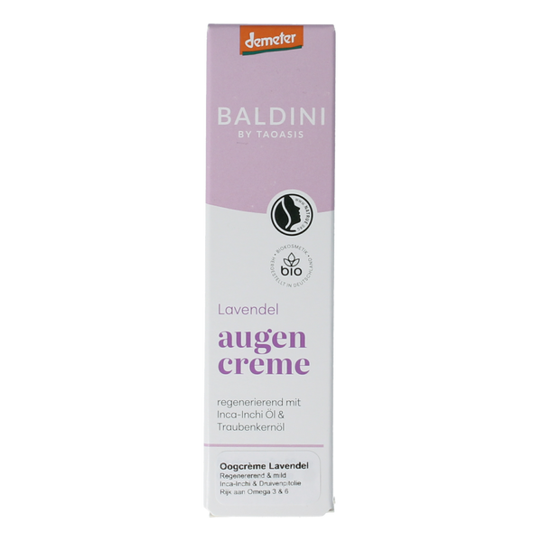 Baldini Oogcreme lavendel regenererend bio demeter 15.00 Milliliter
