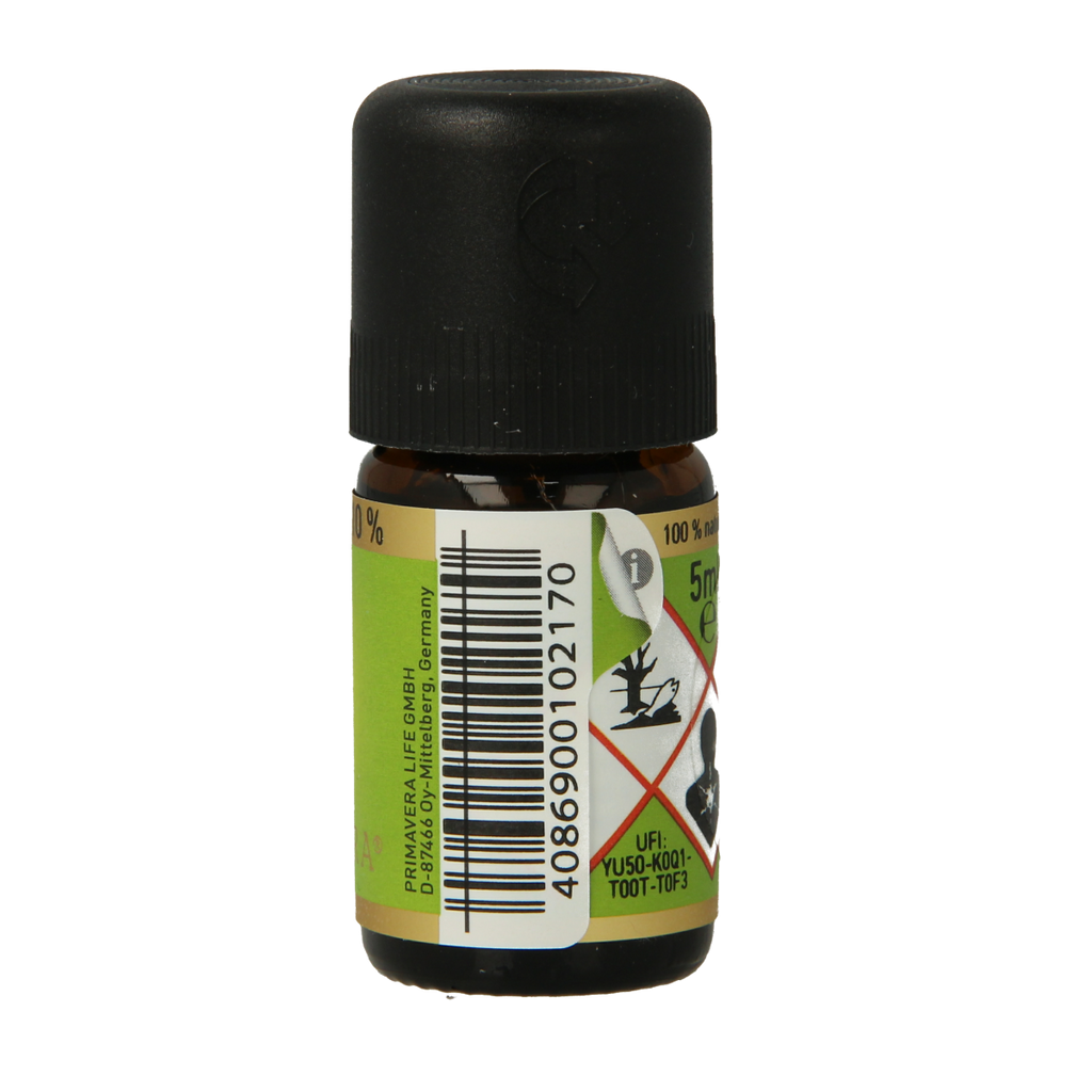 Primavera IJzerhard citroenverbena 10% bio 5.00 Milliliter