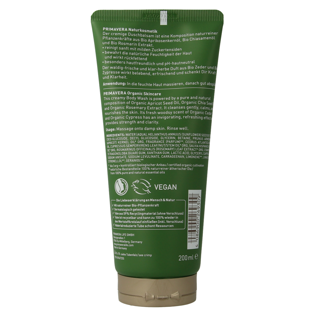 Primavera Forest walk body wash 200.00 Milliliter
