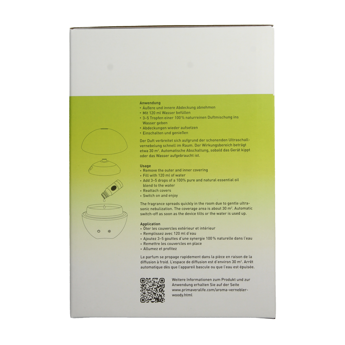 Primavera Aroma diffuser woody 1.00 Stuks