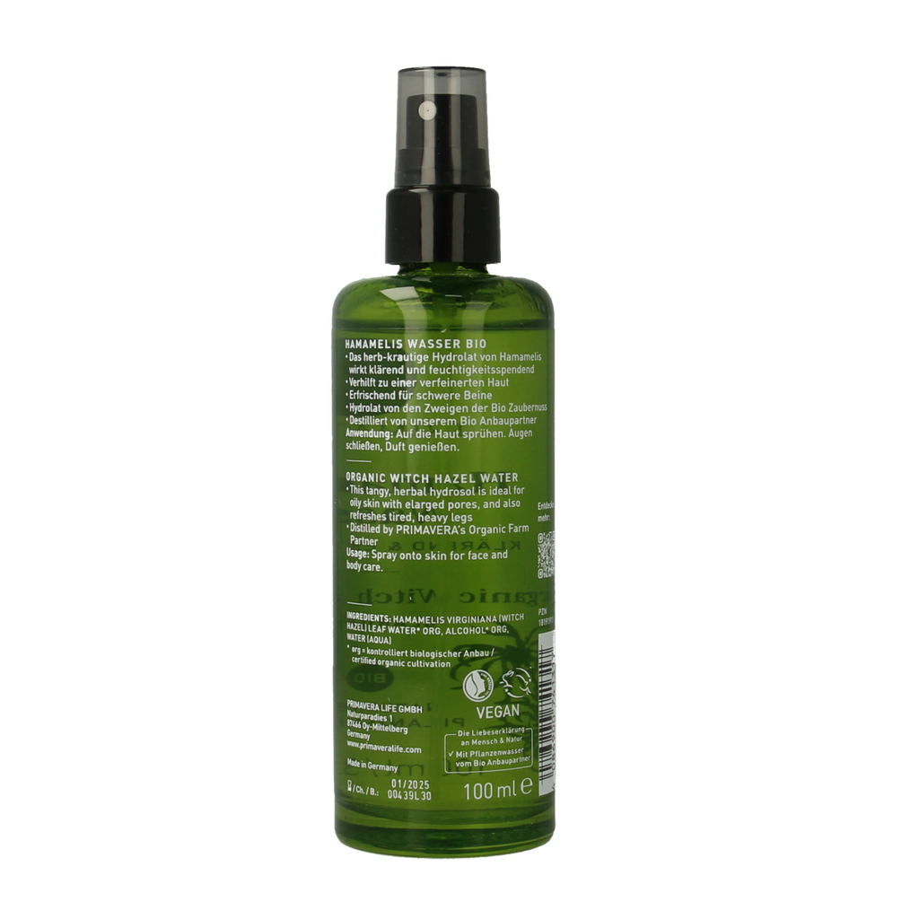 Primavera Witch hazel water bio 100.00 Milliliter