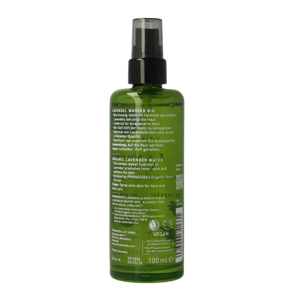 Primavera Lavender water bio 100.00 Milliliter