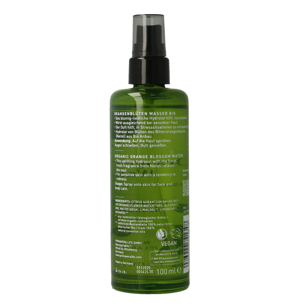Primavera Orange blossom water bio 100.00 Milliliter