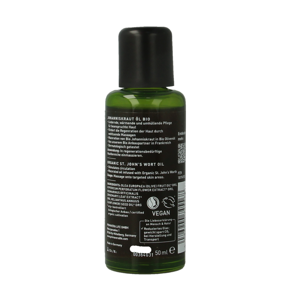 Primavera St Johns wort oil bio 50.00 Milliliter